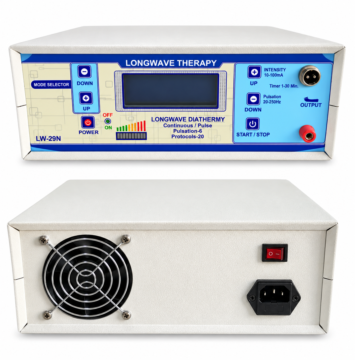 Longwave Diathermy 500W – Continuous & Pulsed | 1 MHz Longwave Therapy Machine | Advanced Physio Medicare