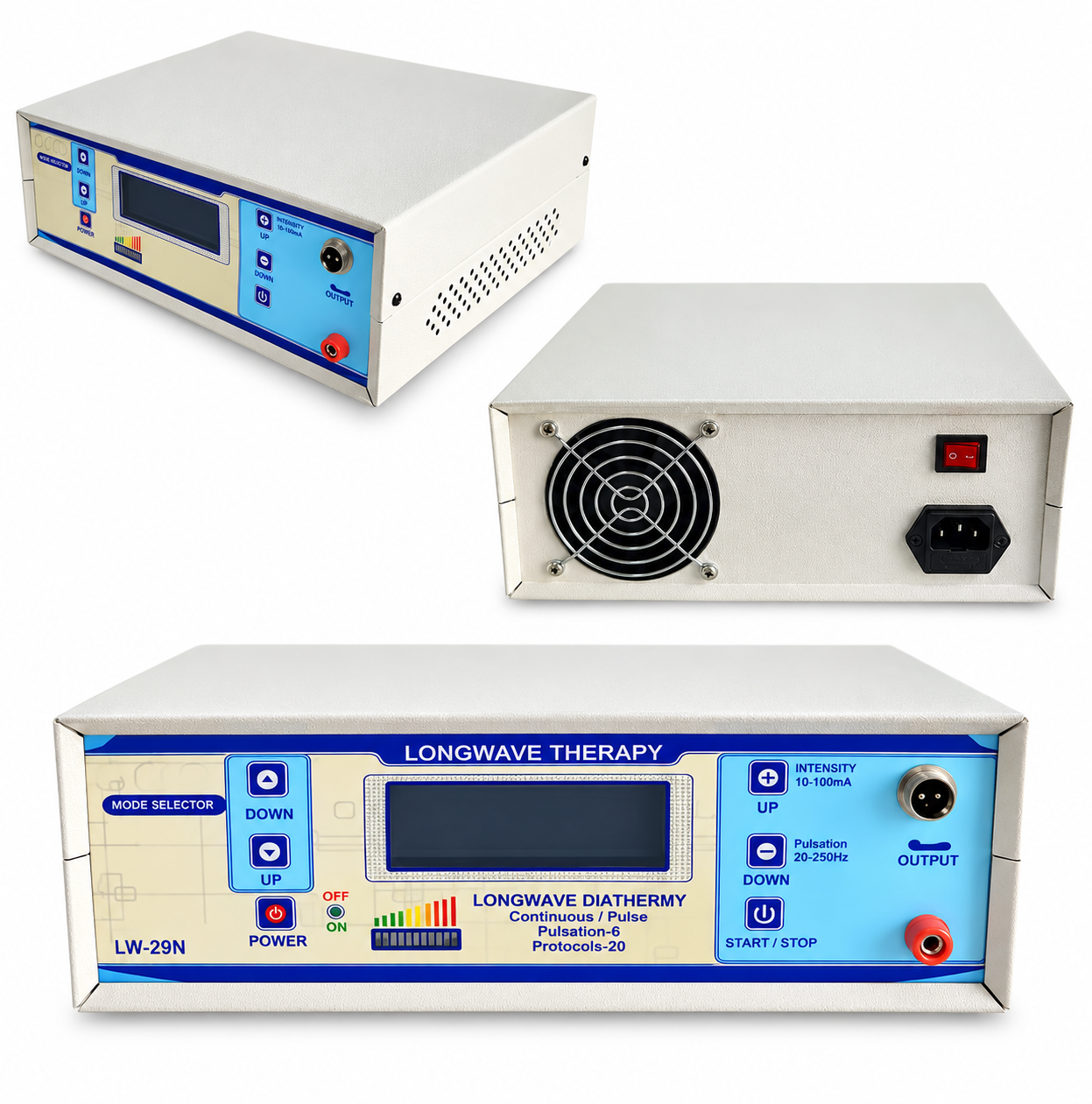 Longwave Diathermy 500W – Continuous & Pulsed | 1 MHz Longwave Therapy Machine | Advanced Physio Medicare