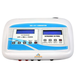 Advanced Physio Medicare 4 in 1 Physiotherapy Combo Machine | IFT, TENS, MS & Ultrasound 1 MHz