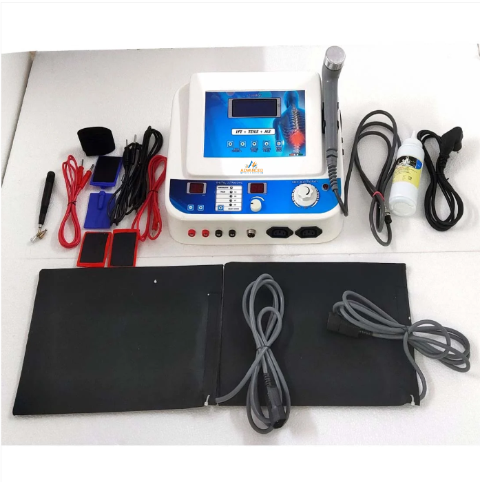 Advanced Physio Medicare 5 in 1 Physiotherapy Combo Machine | IFT + MS + TENS + US + Deep Heat
